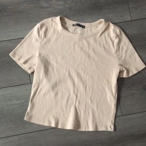 Beige Zara t shirt